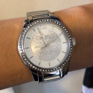 Coach watch with crystals